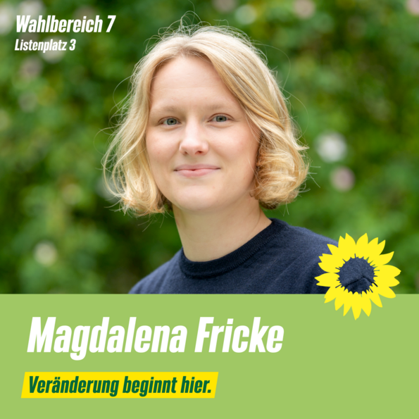 Magdalena Fricke, Wahlbereich 7, Listenplatz 3