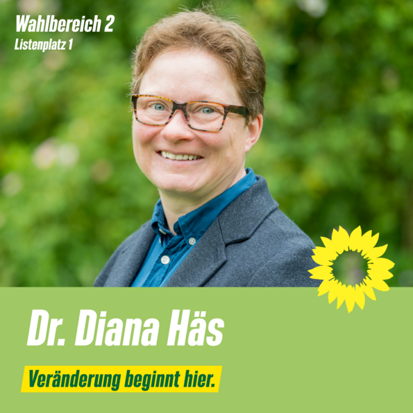 Dr. Diana Häs, Wahlbereich 2, Listenplatz 1